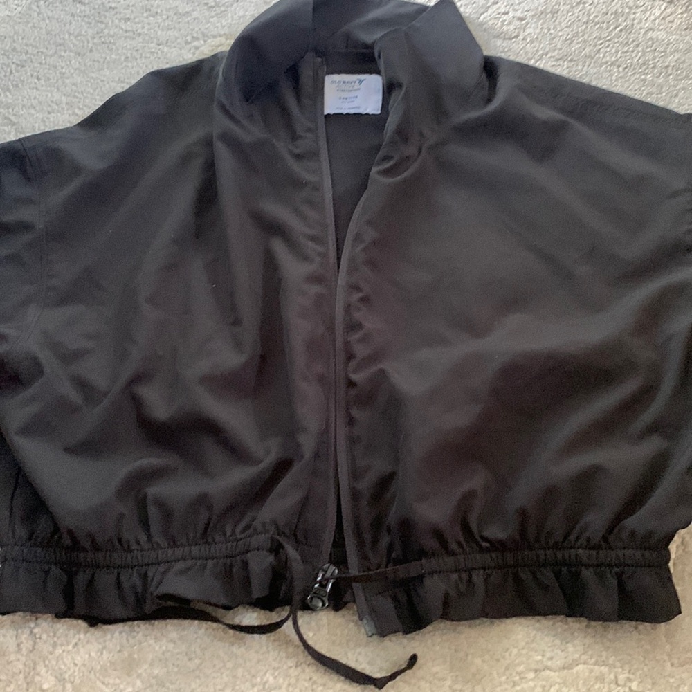 lightweight windbreaker long sleeve,short waisted jacket, drawstring waist